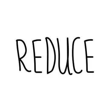 Vector single eco lettering go zero wasten.Ecological illustration doodle Stock Illustration