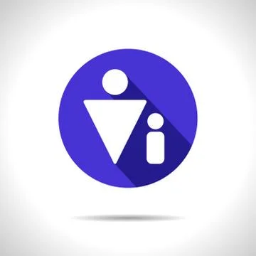 Vector single father icon. Eps10 Stock Illustration