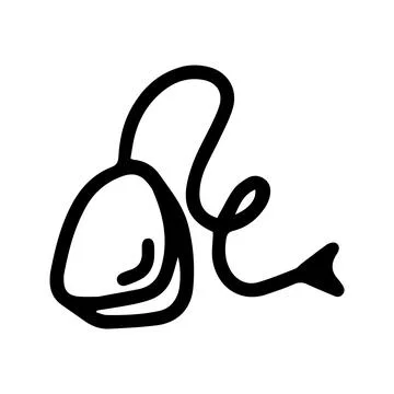 Vector Single tea bag for tea party at the kitchen. Funny and cute Illustration Stock Illustration