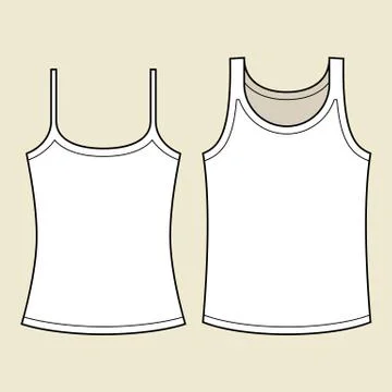Vector singlets template Stock Illustration
