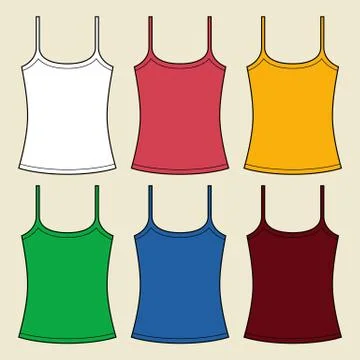 Vector singlets template Illustrazione stock