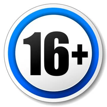 Vector sixteen icon Stock Illustration