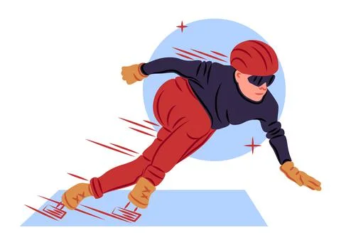 Vector skater in shadow of sharp lines style Stock Illustration