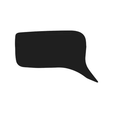 Vector sketch dialog box. web cloud isolated Illustrazione stock
