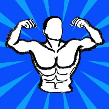 Vector sketch. Icon of a man. Stock-Illustration