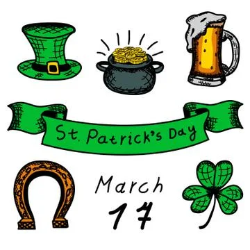 Vector sketch. Icons, lines. Illustration