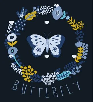 Vector, sketch, insect, art, spring, icon, retro, collection, design, hand dr Stock Illustration