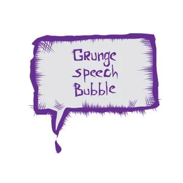 Vector sketch speech bubble Illustrazione stock