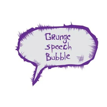 Vector sketch speech bubble Illustrazione stock