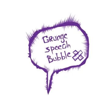 Vector sketch speech bubble Illustrazione stock