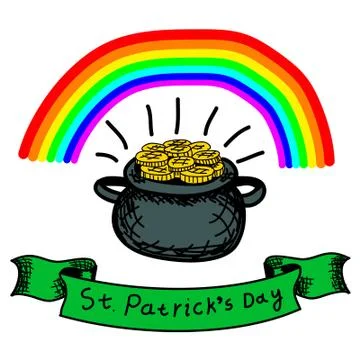 Vector sketch. St.Patrick 's Day. Stock-Illustration