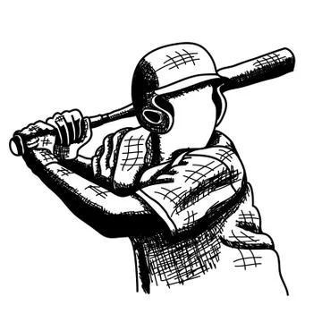 Vector sketches of baseball. Ilustração Stock