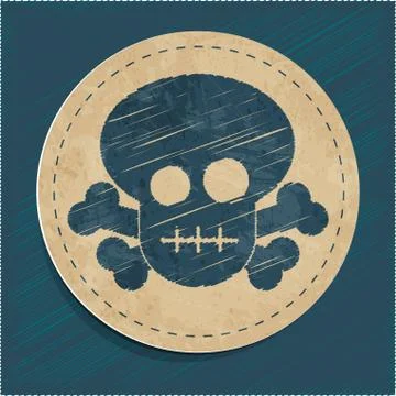 Vector skull icon Stock Illustration