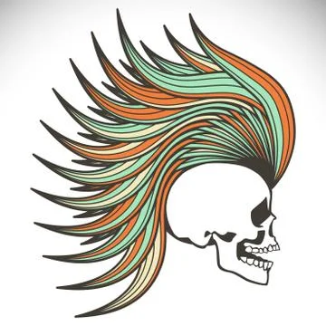 Vector skull Stock Illustration