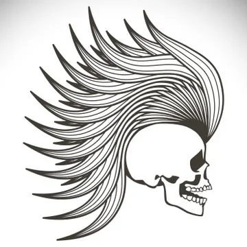 Vector skull Stock Illustration