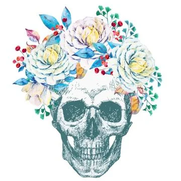 Vector Skull Stock Illustration