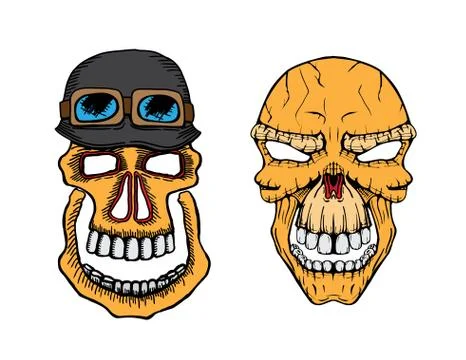 Vector skull set イラスト素材