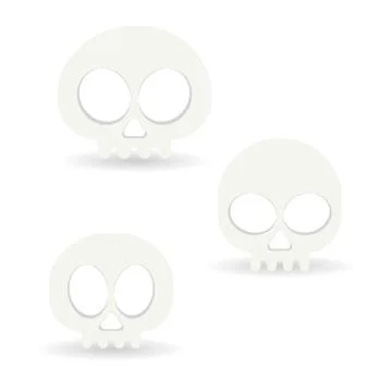 Vector skull set for your ideas Stock Illustration