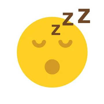 Vector Sleeping Face. Emoticons icon. Vector illustration. Stock Illustration