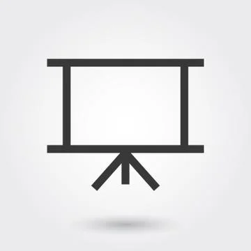 Vector, Slide, Business Presentation Flat Icon Modern Style Stock Illustration