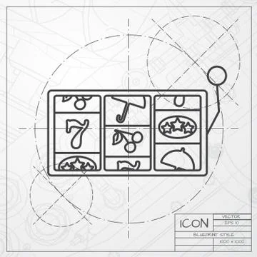 Vector slot icon Stock Illustration
