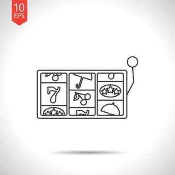 Vector slot icon Stock Illustration