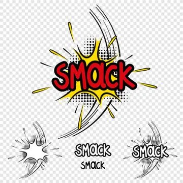 Vector "Smack" Comic text Illustration Stock Illustration