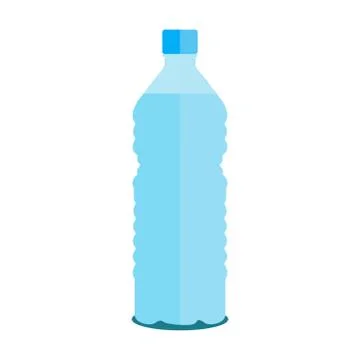 Vector small bottle of pure water on a white background Stock Illustration