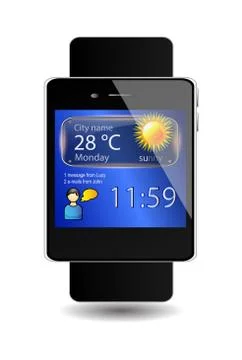 Vector smart watch Stock Illustration