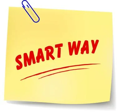Vector smart way note Stock Illustration