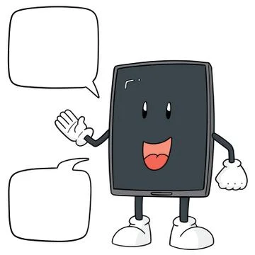 Vector of smartphone cartoon Stock Illustration