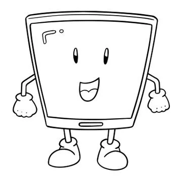 Vector of smartphone cartoon Stock Illustration