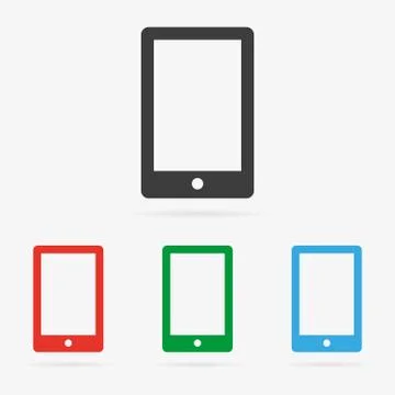 Vector smartphone icons Stock Illustration