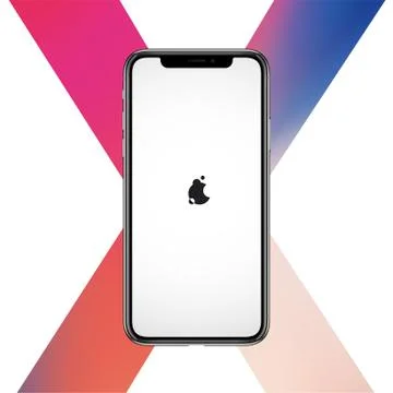 Vector smartphone similar to iphon X mockup for printing, adverticing, game or Stock Illustration