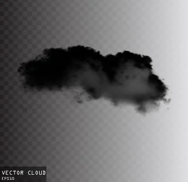 Vector smoke cloud illustration 스톡 일러스트