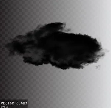 Vector smoke cloud illustration Stock Illustration