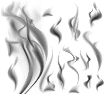 Vector smoke Stock Illustration
