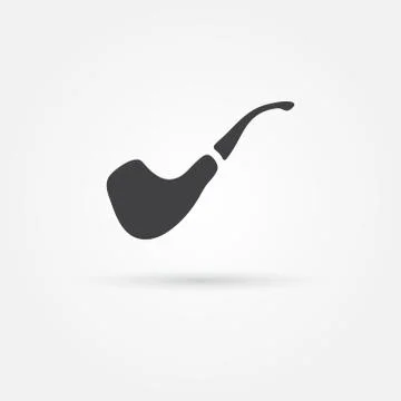 Vector smoky pipe icon Stock Illustration