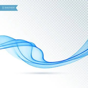 Vector smooth blue wave background Illustrazione stock