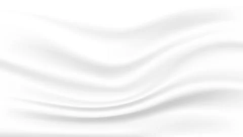 Vector smooth elegant white silk or satin. Shiny silk fabric. Rippled wavy milk 스톡 일러스트