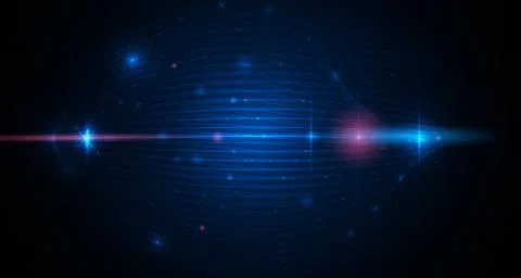 Vector smooth lines in dark blue color background Stock Illustration