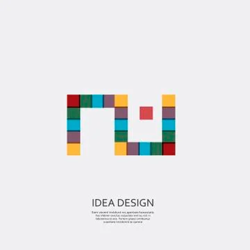 Vector snake cubes Stock Illustration