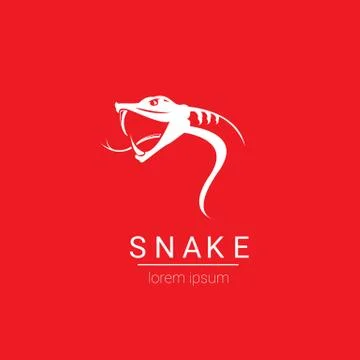 Vector snake simple logo design element 스톡 일러스트