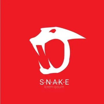 Vector snake simple logo design element Illustrazione stock