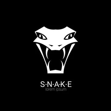 Vector snake simple logo design element Stock Illustration