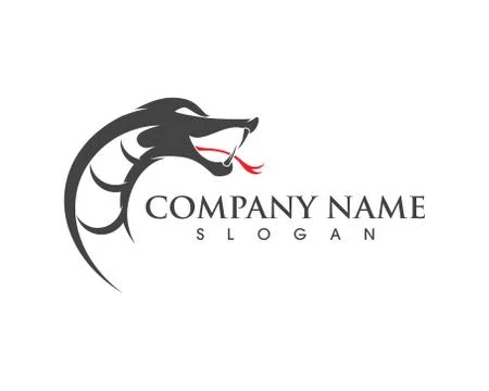 Vector snake simple logo design element Stock Illustration