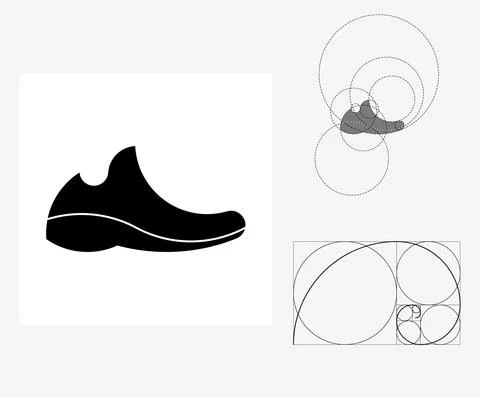 Vector in sneaker ratio style. Editable illustration Stock Illustration