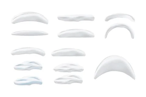 Vector snow and big drifts isolated on white background. A set of elements fo イラスト素材