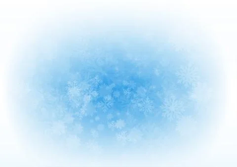 Vector : Snow flake with blue background Stock Illustration