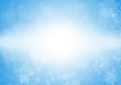 Vector : Snow flake with blue background Stock Illustration
